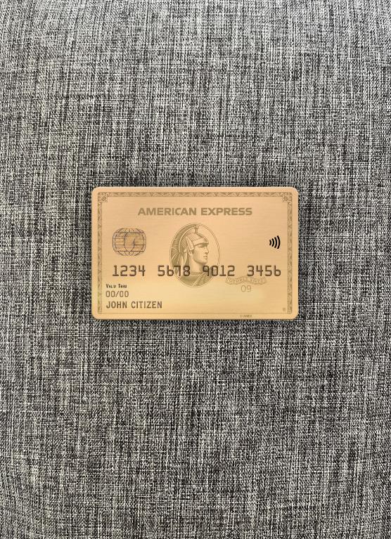 Download USA MOVO bank AMEX gold card photolook front Photoshop template